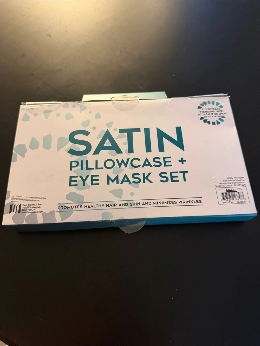 Satin Pillowcase & Eye Mask Set - Pink